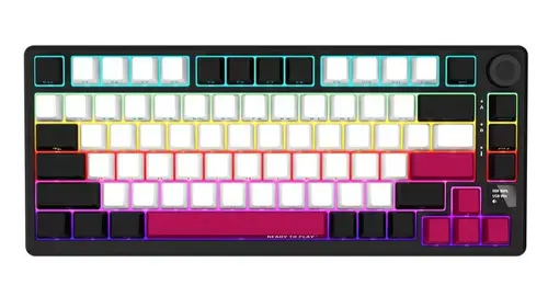 Tastatura mecanica Lorgar - KBP7075W, wireless, Linear, RGB (Negru/Rosu)