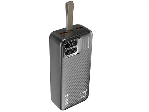 Acumulator extern Tracer Blaze, 30000 mAh 65 W, PD/QC 3.0, 2x USB, USB Type-C (Negru)