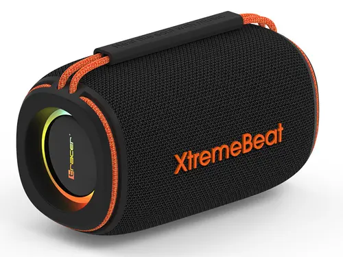Boxa portabila Tracer XtremeBeat XtraVox M Lite TWS, Bluetooth, 10 W, MicroSD, AUX, USB-A, RGB, IPX6 (Negru)