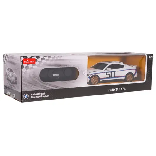 Masina cu telecomanda – BMW 3.0 CSL, scara 1 la 24 (Alb)