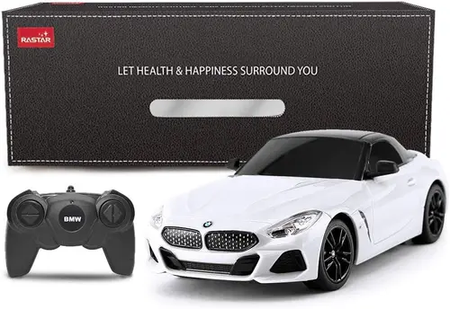 Masina cu telecomanda BMW Z4 Roadster, scara 1 la 18 (Alb)