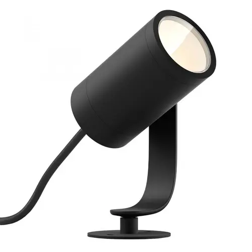 Spot LED RGB exterior Philips HUE Lily, unitate de baza, 8W (50W), 230V, lumina ambientala alba si color 2200-6500K, 640 lumeni, durata de viata 25.000 de ore, clasa energetica A+, IP65