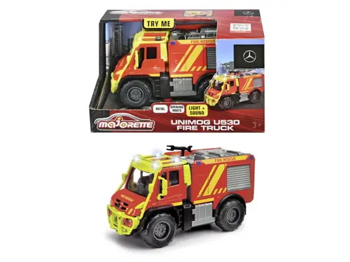 Masinuta pompieri - Majorette Mercedes Unimog U530 (Cu sunete si lumini) - Majorette