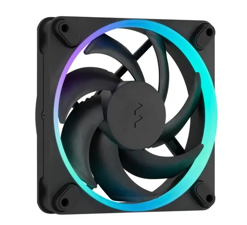 Ventilator Fractal Design Momentum 12 RGB, PWM, 350 - 2200rpm, iluminare aRGB, 120mm (Negru)