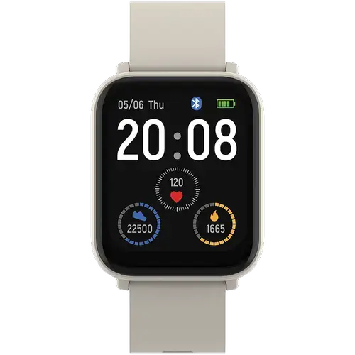 Smartwatch CANYON Easy SW-54, Ecran IPS 1.7inch, Android/iOS, Masurare ritm cardiac, Inregistrare somn, Control camera si muzica, IP68 (Bej)