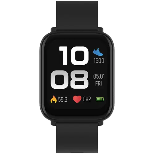 Smartwatch CANYON Easy SW-54, Ecran IPS 1.7inch, Android/iOS, Masurare ritm cardiac, Inregistrare somn, Control camera si muzica, IP68 (Negru)
