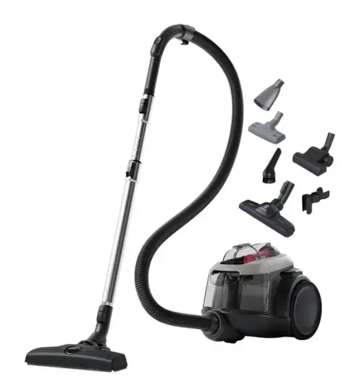 Aspirator fara sac Electrolux EL61A4UG, 700 W, 1.6 L, Filtru Hygiene 12, Perie ParkettoPro, Animal Kit (Gri)