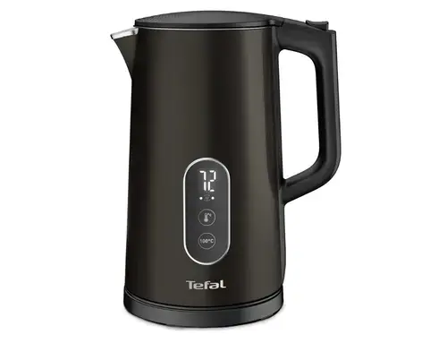 Fierbator Tefal Digital KI831E10, 5 trepte de temperatura, functie Pastrare la cald, filtru anticalcar detasabil (Negru)