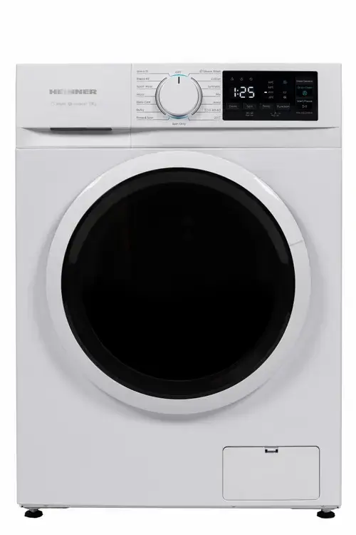 Masina de spalat rufe HEINNER HWM-M1014IVNA++, 10 kg, 1400 rpm, Clasa A, 15 programe, Motor Inverter, Diislay Digital, Tehnologie Steam (Alb)