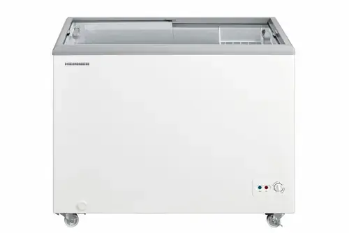 Lada frigorifica cu capac glisant HEINNER HSF-M255WH, 255 l, Clasa C, Functionare convertibila Racire/Congelare, Control mecanic cu termostat ajustabil, 1 cos sarma (Alb)