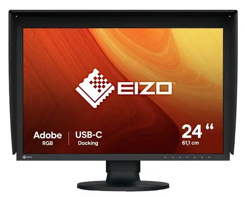 Monitor IPS LED EIZO ColorEdge 24.1inch CG2400S, WUXGA (1920 x 1200), HDMI, DisplayPort, Pivot (Negru)