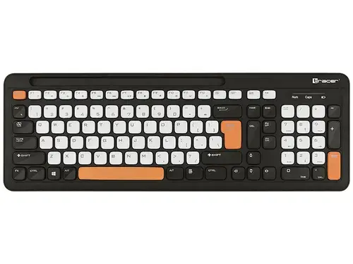 Tastatura Wireless Tracer GREG RF, 2.4GHz, 104 taste, 8 taste multimedia, Slot pentru tableta/telefon (Negru)