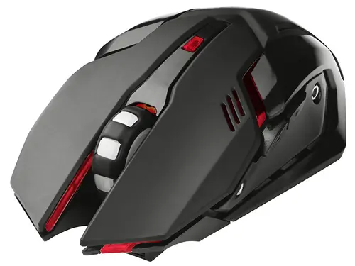 Mouse Gaming Tracer GameZone ROCKY RF NANO, 2.4G, 3200 DPI, 6 butoane, RGB (Negru)