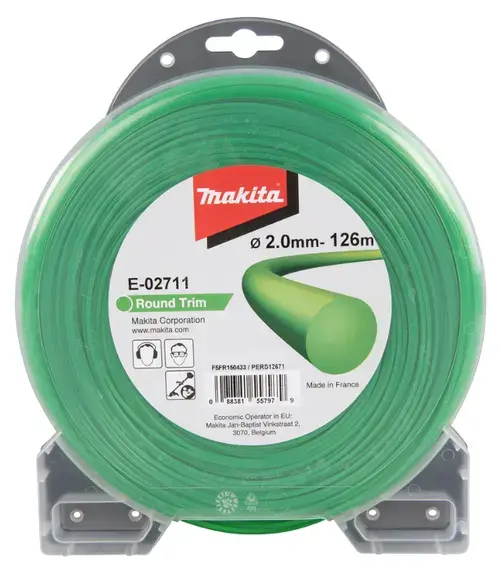 Fir nylon Makita E-02711, 2.0mm x 126m (Verde)