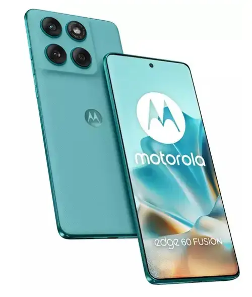Telefon Mobil Motorola Edge 60 Fusion, Procesor Mediatek Dimensity 7300, P-OLED 6.67inch, 8GB RAM, 256GB Flash, Camera Dubla 50 + 13 MP, Wi-Fi, 5G, Dual Sim, Android (Albastru deschis)