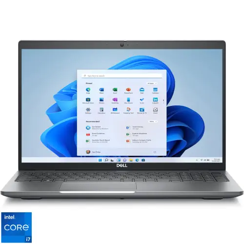 Laptop Dell Precision 3580 (Procesor Intel® Core™ i7-1360P (18M Cache, up to 5.00 GHz) 15.6inch FHD, 16GB, 512GB SSD, nVidia RTX A500 @4GB,  Windows 11 Pro, Gri)