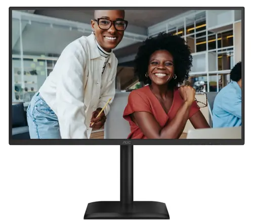 Monitor IPS LED AOC 27inch 27E4U, Full HD (1920 x 1080), HDMI, DisplayPort, Boxe, Pivot, 120 Hz, 4 ms (Negru)
