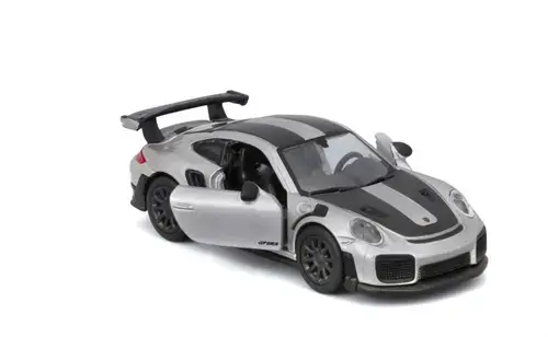 Masinuta metalica Maisto Speed Icons Porsche 911 GT2 RS, scara 1 la 64 (Negru/Argintiu)