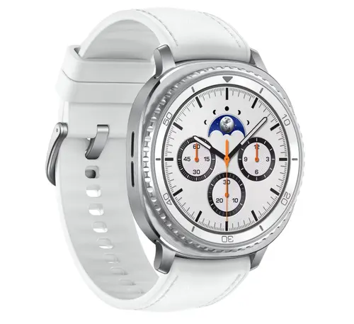 Smartwatch Samsung Galaxy Watch8 Classic 46mm LTE, Bluetooth, Ecran AMOLED 1.34inch, 2GB RAM, 64GB Flash, Wear OS, Wi-Fi, NFC, 4G, 5 ATM (Alb)