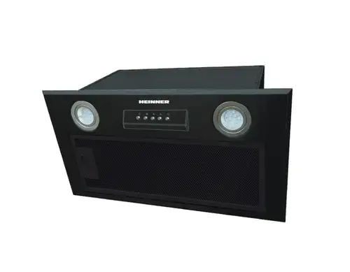 Hota incorporabila HEINNER HBIH-MD600BK, 610 m3/h, 215 W, LED 2x 1.5 W, Filtru aluminiu (Negru)