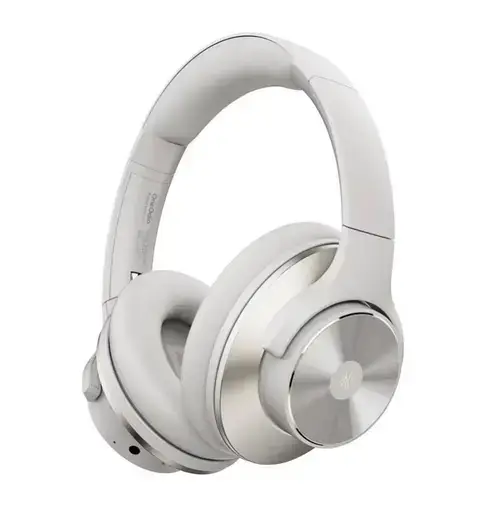 Casti Stereo Wireless OneOdio A10, Over-Ear, utilizare multimedia, Bluetooth 5.3 ; fir Jack 3.5mm, impedanta 32 Ohm, multi-point connection, hybrid ANC, pana la 50 de ore, difuzor 40mm (Alb)