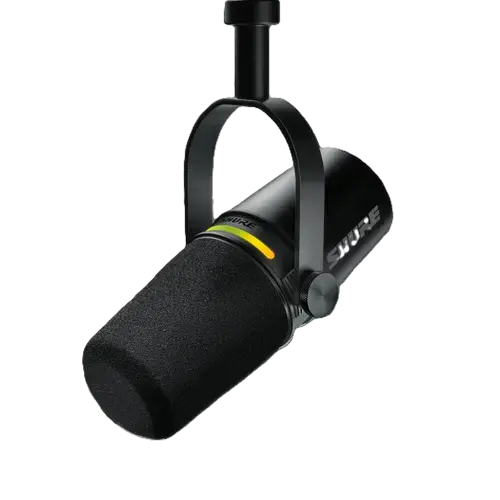 Microfon de Podcast Shure MV7+-K, XLR/USB-C, Cardioid Dinamic (Negru)