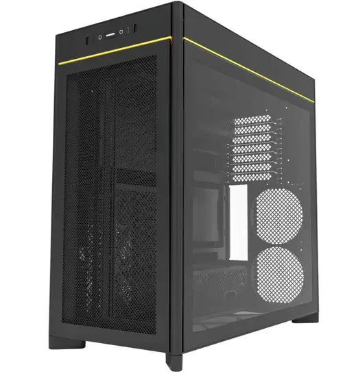 Carcasa Montech HS01, ATX, aRGB, fara sursa (Negru)