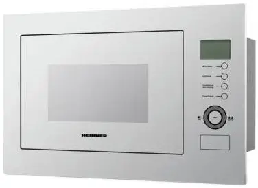 Cuptor cu microunde incorporabil Heinner, 900W, 23 l, Grill, Display LCD (Alb)
