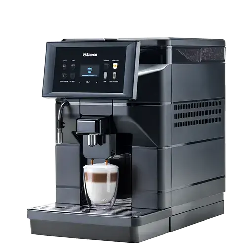 Espressor automat Saeco Aurora M1, 1900 W, Capacitate boabe 600 gr, Rezervor 2,5 l, Rasnita incorporata cu 8 trepte, Ecran capacititv touch (Negru)