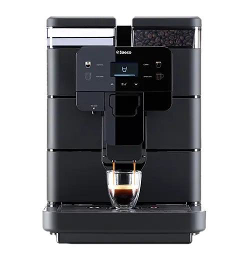 Espressor automat Saeco Royal Black 9J0040, 1400 W, Rezervor 2.5 l, Rasnita incorporata cu 8 trepte, Capacitate boabe 600 gr (Negru)