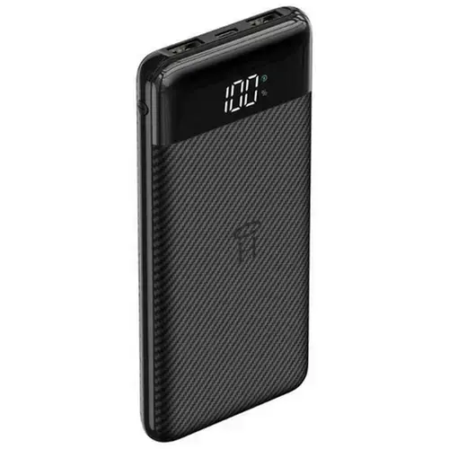 Baterie externa VEGER W1087, 10000 mAh, 2x USB, 1x USB-C (Negru)