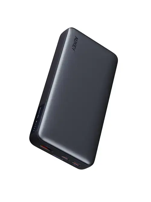 Acumulator extern Aukey PB-Y42, 20000 mAh, 30 W, 2 x USB Type-C, USB-A (Negru)