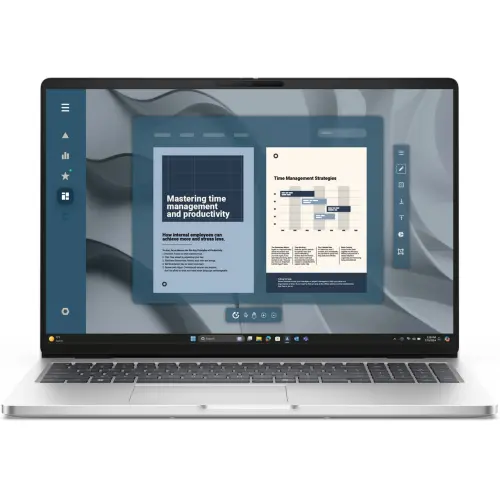 Laptop Dell Pro 16 PC16255 (Procesor AMD Ryzen AI 7 350 (16M Cache, up to 5.0 GHz), 16inch FHD+, 16GB DDR5, 512GB SSD, AMD Radeon 860M, Windows 11 Pro, Argintiu)