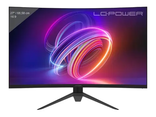 Monitor Gaming VA LED LC-Power 27inch LC-M27FC, Ful HD (1920 x 1080), HDMI, DisplayPort, Ecran curbat, 1 ms (Negru)