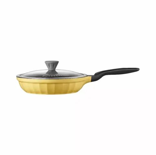 Tigaie BUYDEEM CP151-MY, Aluminiun turnat, 25 cm (Galben)