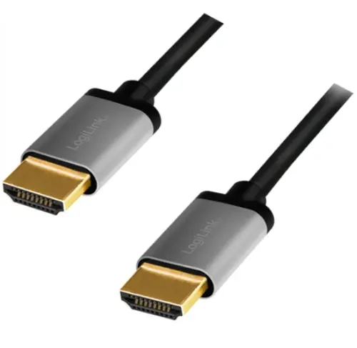 Cablu Logilink CHA0100, HDMI - HDMI, 1m (Negru/Gri)