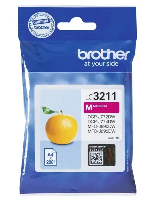 Cartus cerneala Brother LC3211M, aprox. 200 pagini (Magneta)