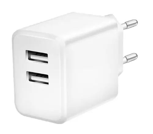 Incarcator Retea LogiLink PA0210W, 2xUSB-A 12W (Alb)