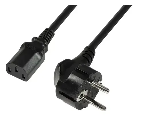 Cablu componente Logilink Schuko Male - IEC 320 C13 Female, 1.8m (negru)