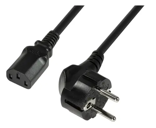 Cablu componente Logilink Schuko Male - IEC 320 C13 Female, 1.8m (negru)
