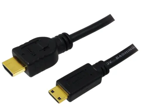 Cablu Logilink CH0021, Mini HDMI - HDMI, 1m (Negru)