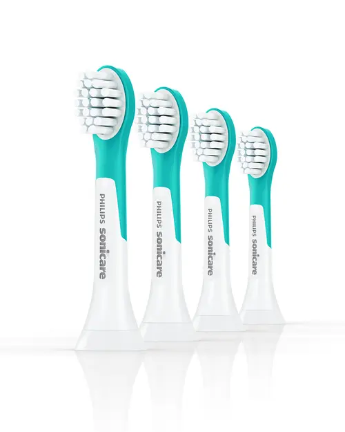 Philips HX6034/90 Sonicare For Kids3+ Replacement brush heads, 4 bucati (Alb/Albastru)