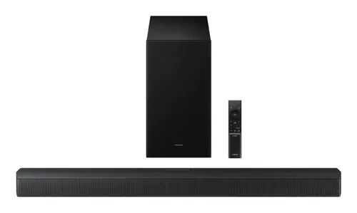Soundbar Samsung HW-B650F Seria B 2025, 3.1, Subwoofer wireless, Telecomanda (Negru)