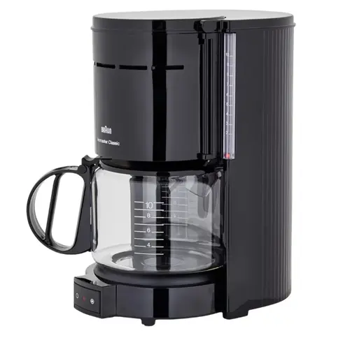 Cafetiera cu picurare Braun KF 47/1 Aromaster, 10 cesti, 1000 W, Oprire automata, Sistem OptiBrew (Negru)