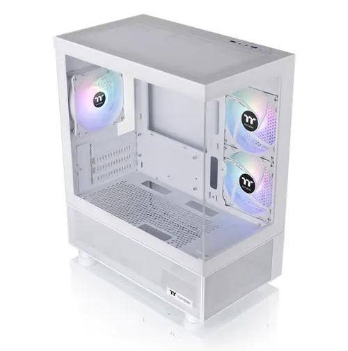 Carcasa Thermaltake View 170 TG, aRGB, Micro-Tower, fara sursa (Alb)