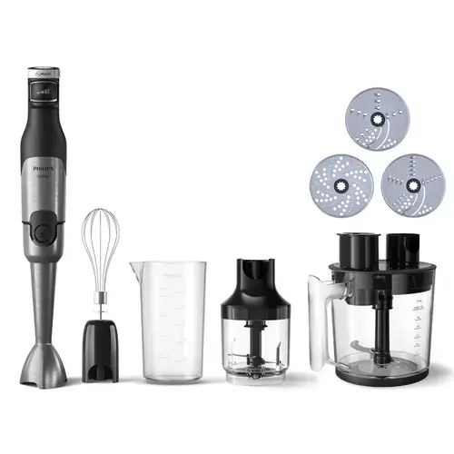 Mixer vertical PHILIPS Seria 5000 HR2685/00, 1.7 l, 1200 W, 2 trepte viteza (Negru/Argintiu)