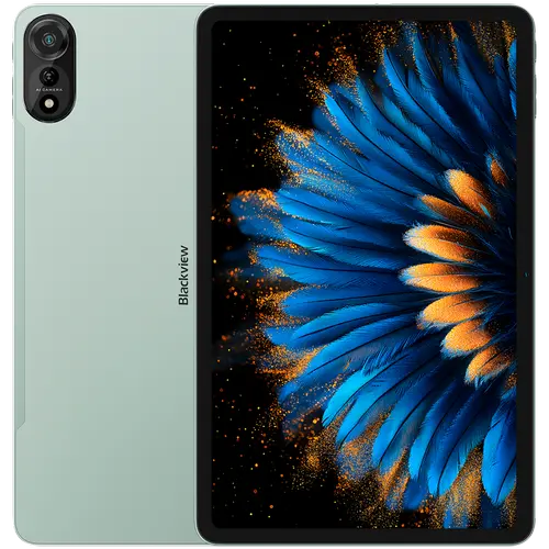 Tableta Blackview MEGA2, Ecran FHD+ 60Hz 12inch, 12GB RAM, 256GB Flash, Android 15, Unisoc T615, 16MP+8MP, 9000mAh, 18W, Stylus, Face Unlock, 4G, Dual SIM + Husa, Mouse, Tastatura (Verde)
