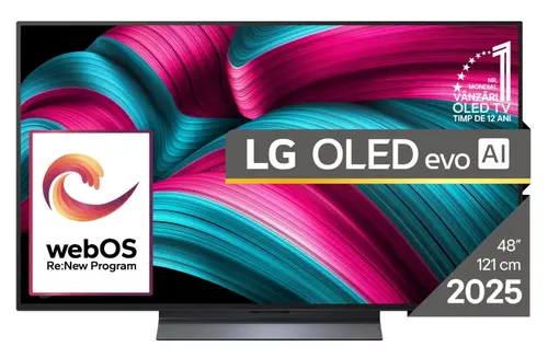 Televizor OLED LG 122 cm (48inch) OLED48C51LA, Ultra HD 4K, Smart TV, WiFi, CI+