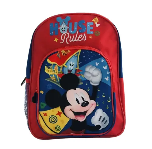 Ghiozdan gradinita Mickey 21412201_4, 2 compartimente, dimensiuni 32x25x10cm