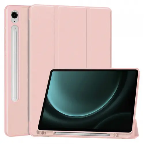 Husa pentru Samsung Galaxy Tab S9 FE / Tab S9 / Tab S10 FE, Techsuit, Flex Trifold (Roz)